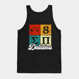 Vintage I Ate Some Pi, and it was delicious | Funny Delicious Math Teacher Humor Pun Tank Top